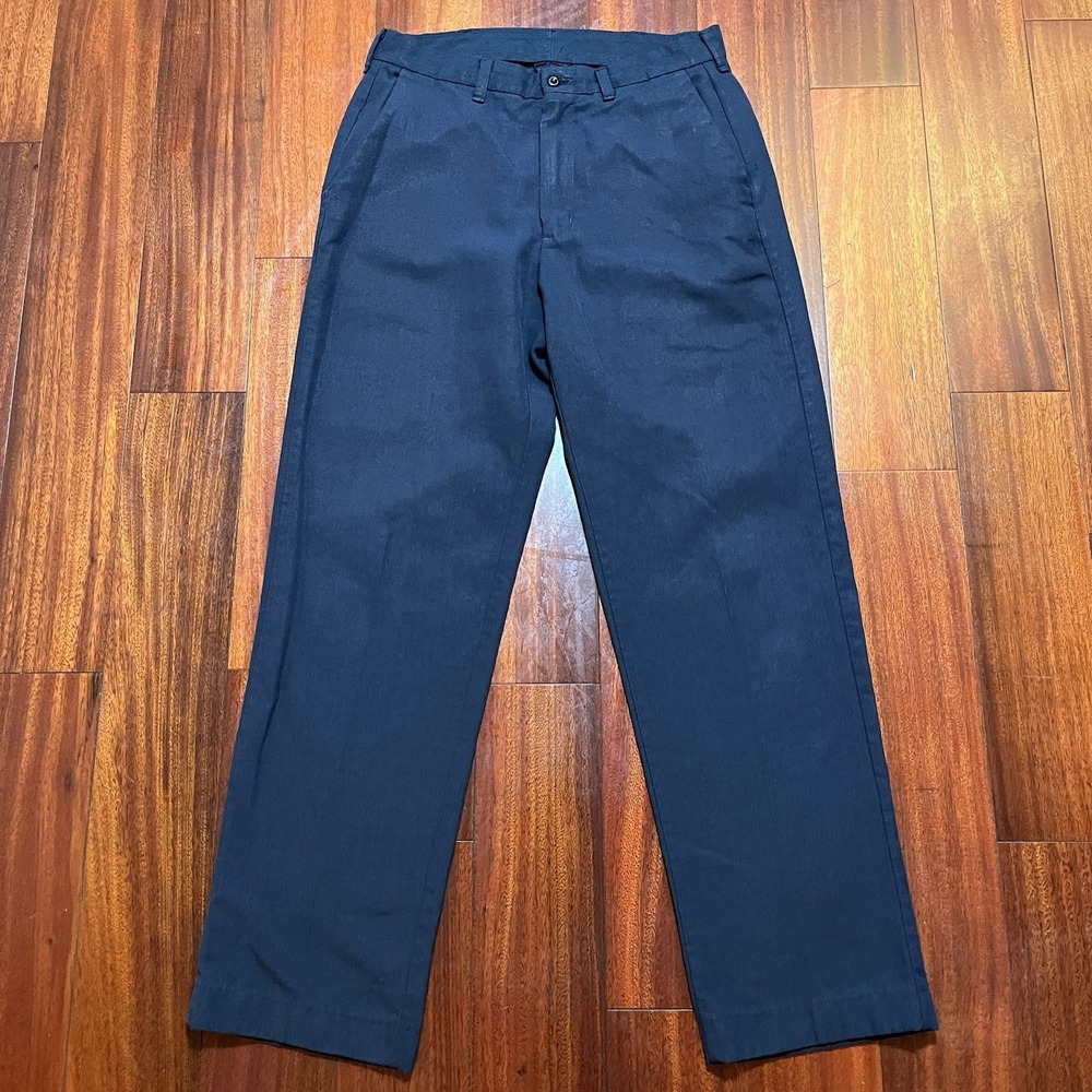 Bulwark FR Pants Mens 32 32x31 Navy Blue Flame Resistant Workwear Cat 2 Mechanic